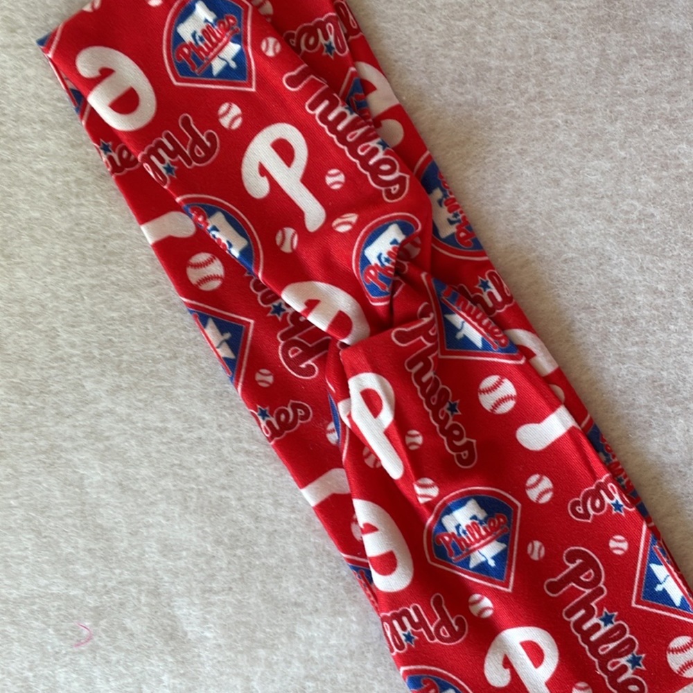 Phillies Inspired Handmade Front Twist Headband